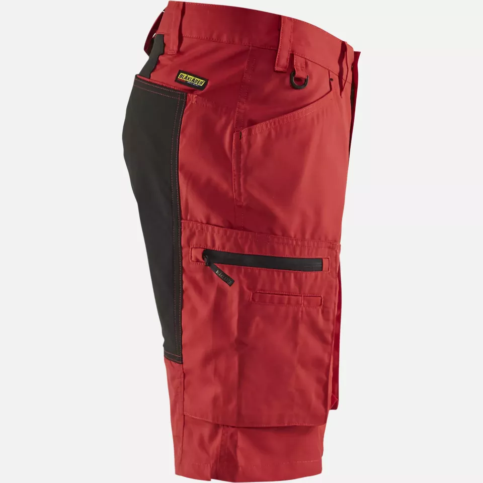 Blaklader 144918455699, Stretch Shorts, Red/Black, image 2, gallery thumbnail