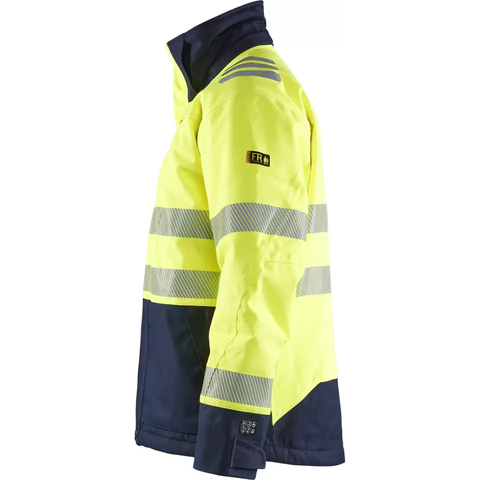 Blåkläder 451715343389, Multinorm Winter Jacket, Yellow/Navy, image 3, gallery thumbnail