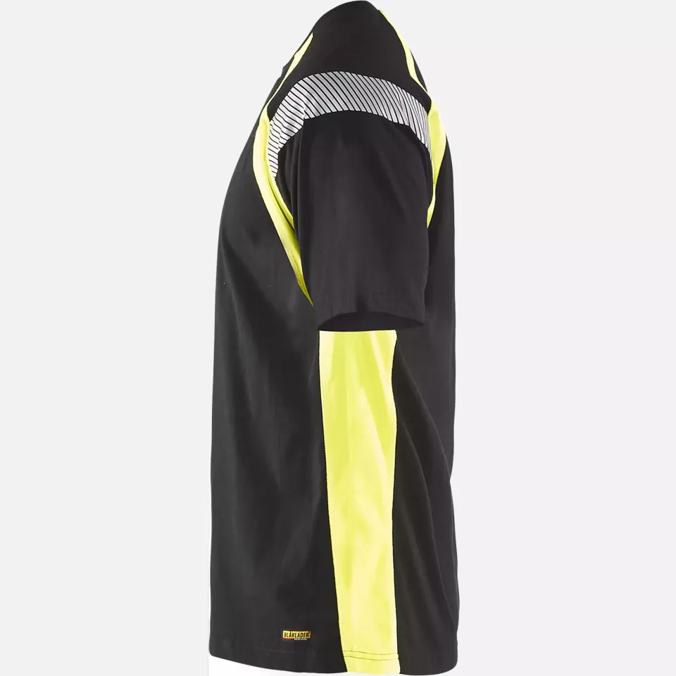Blaklader 333210309933, T-Shirt, Black/Yellow, image 3, gallery thumbnail