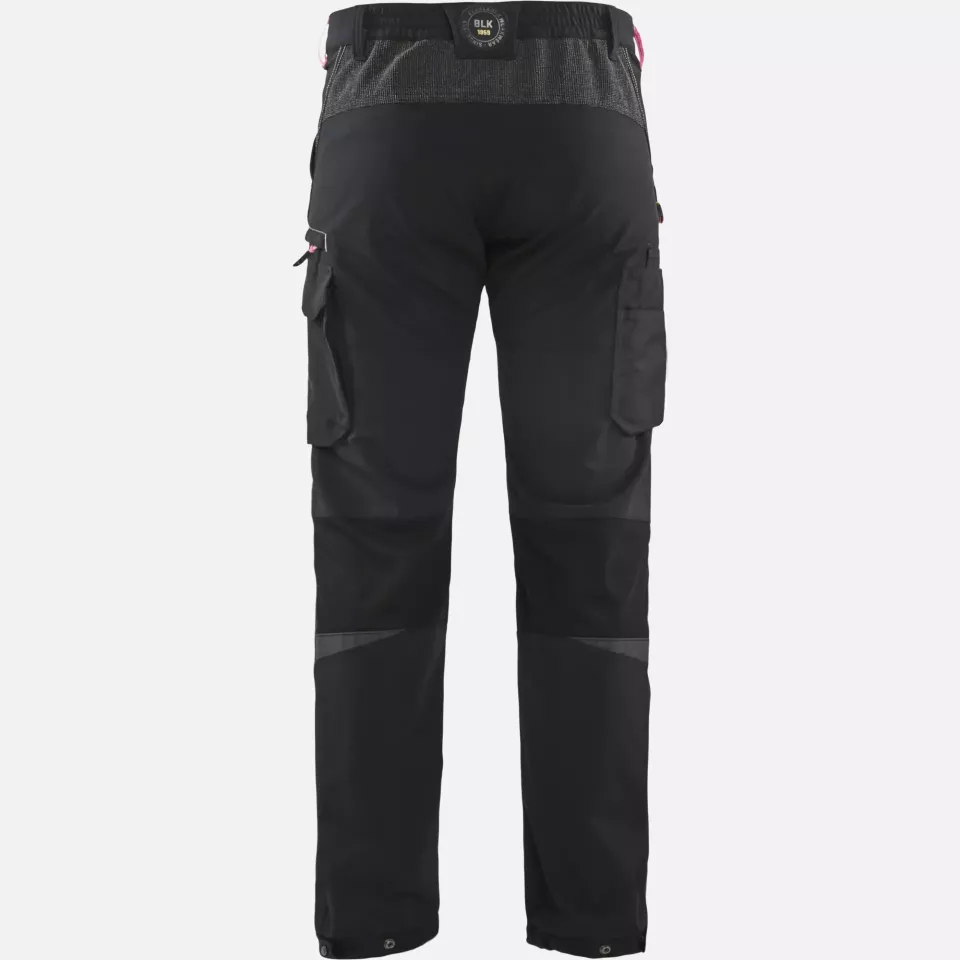 Blaklader 142216459956, 4-Wege-Service Stretch Arbeitshose, Schwarz/Rot, image 4, gallery thumbnail