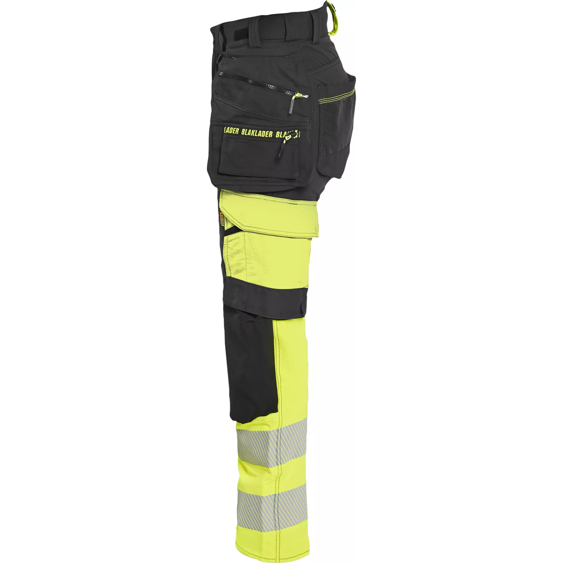 Blaklader 702516489933, High Vis Ladies 4-Way Stretch Trousers, Black/Yellow, image 3