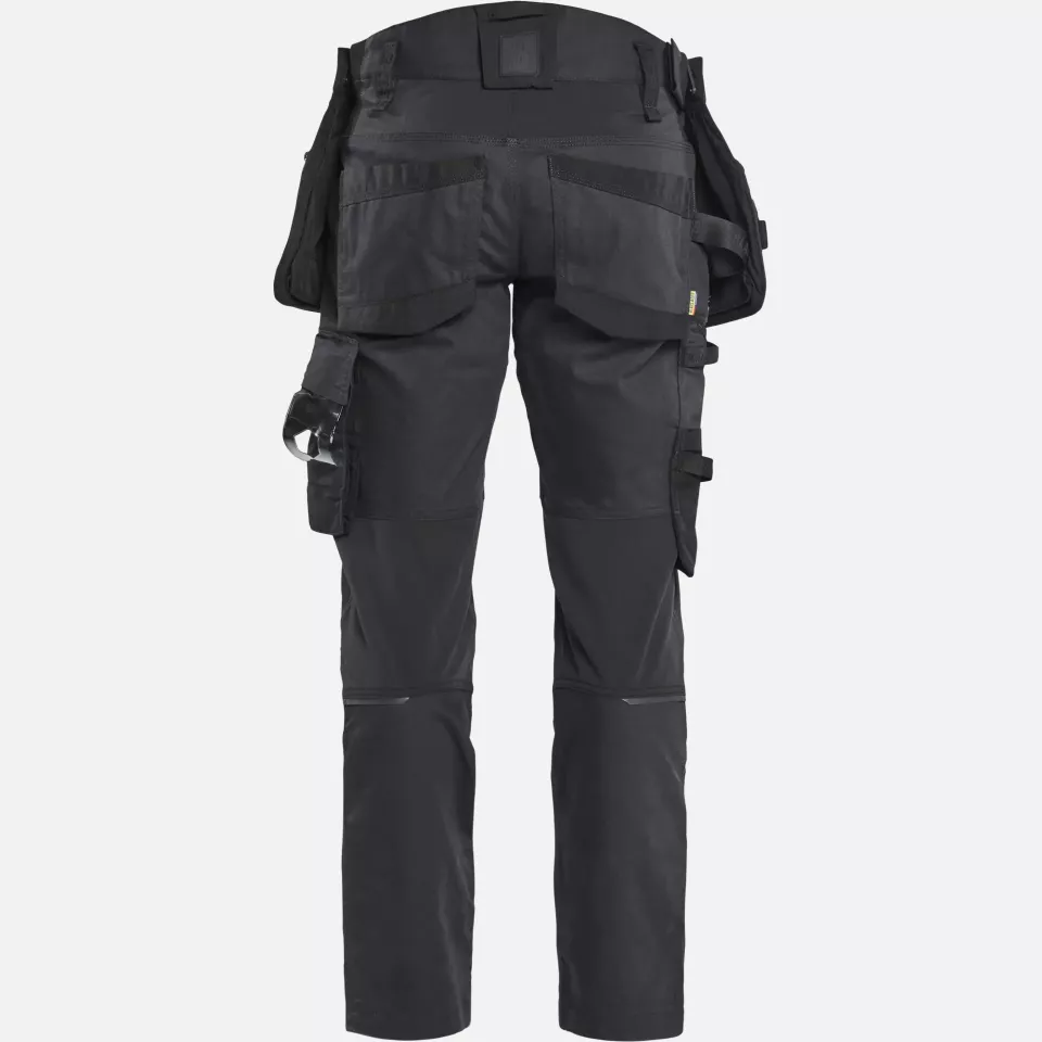 Blaklader 197011499999, STRIKER Stretch Craftsman Work Trousers, Black/Black, image 4, gallery thumbnail