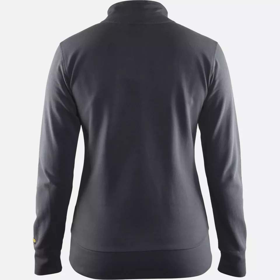 Blaklader 337211589800, Ladies Sweatshirt Jacket, Dark Grey, image 4, gallery thumbnail