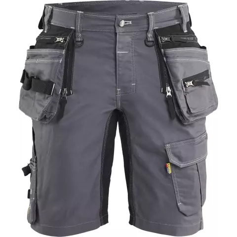 Blaklader X1900 Stretch Craftsman Shorts, Medium Grey/Black