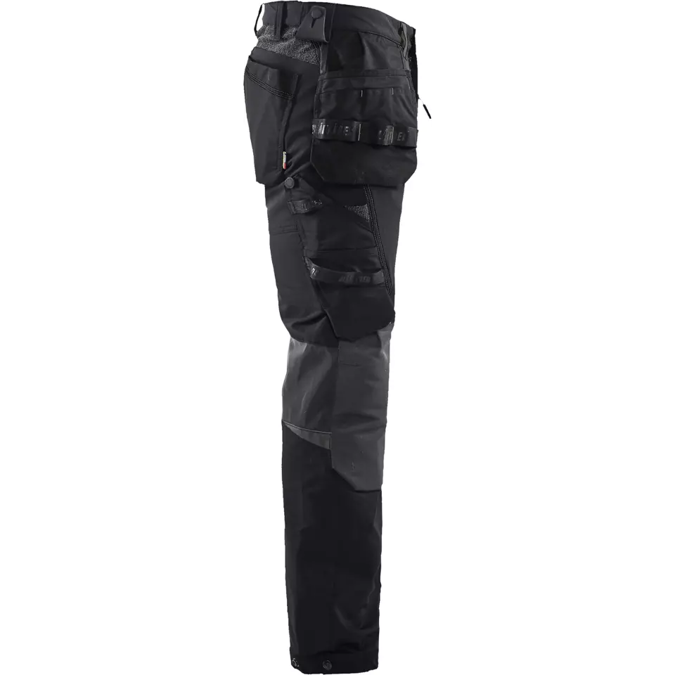 Blaklader 152216459998, 4-Way Stretch Craftsman Work Trousers, Black/Dark Grey, image 2, gallery thumbnail