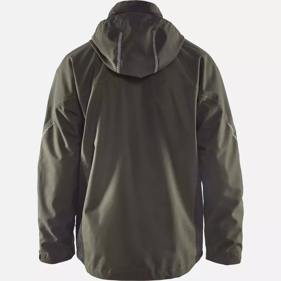 Blaklader 489019774599, Lined Lightweight Winter Jacket, Dark Olive Green/Black, image 4, gallery thumbnail