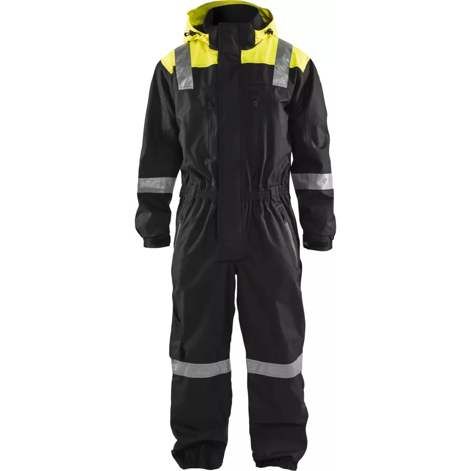 Blaklader 678619779933, Unlined Winter Coverall, Black/Yellow, image 1, gallery thumbnail