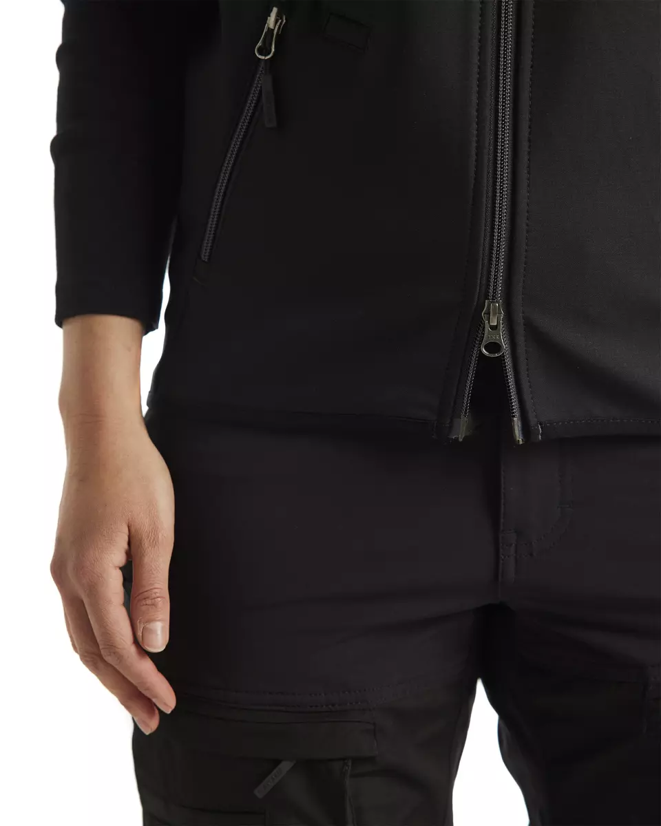 Blaklader 385125169998, Ladies Softshell Vest, Black/Dark Grey, image 6, gallery thumbnail