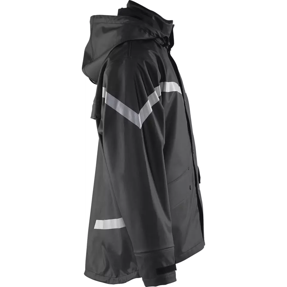 Blåkläder 430520039900, Rain Jacket, Black, image 2, gallery thumbnail