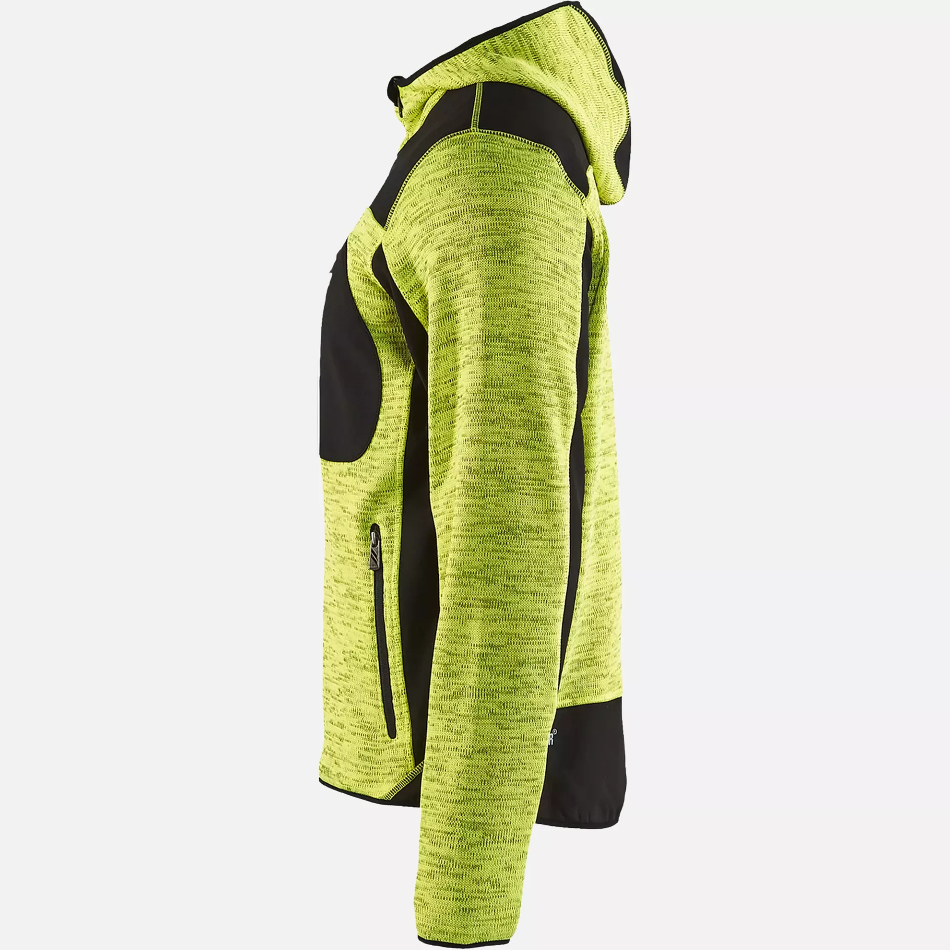 Blaklader 493021173399, Knitted Softshell Jacket, Yellow/Black, image 3