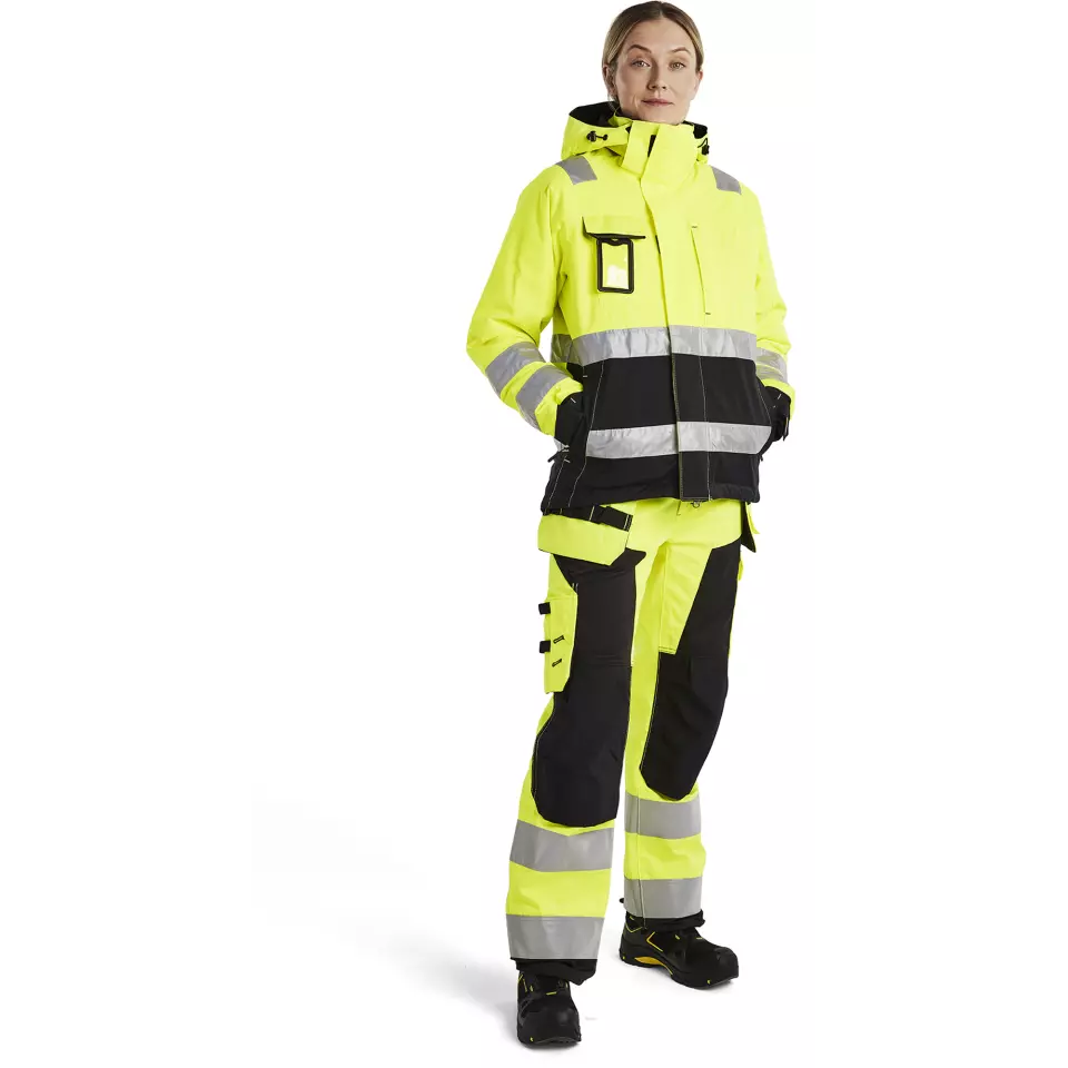 Blaklader 487219873399, High Vis Ladies Winter Jacket, Yellow/Black, image 5, gallery thumbnail