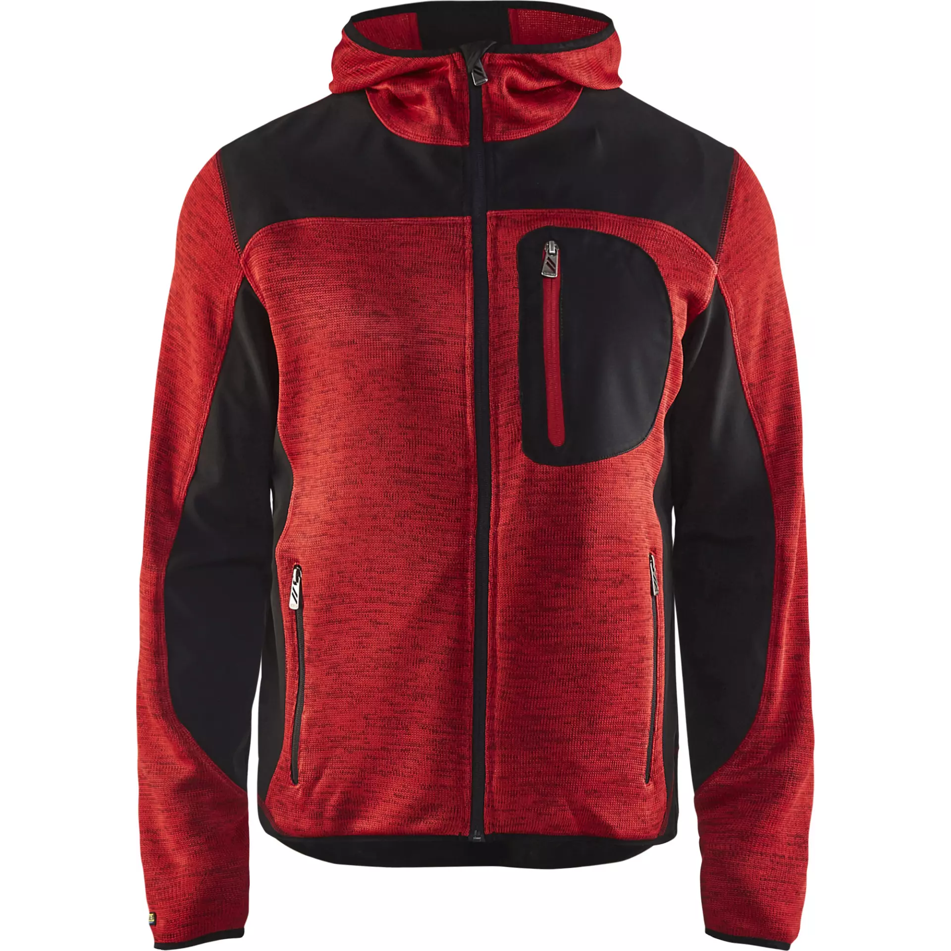 Blaklader 493021175699, Softshell Knitted Jacket, Red/Black