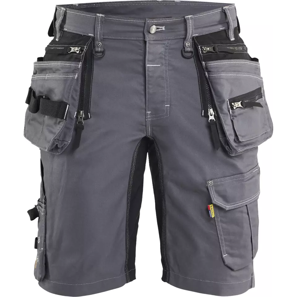 Blaklader 199211419699, X1900 Stretch Craftsman Shorts, Medium Grey/Black, image 1, gallery thumbnail