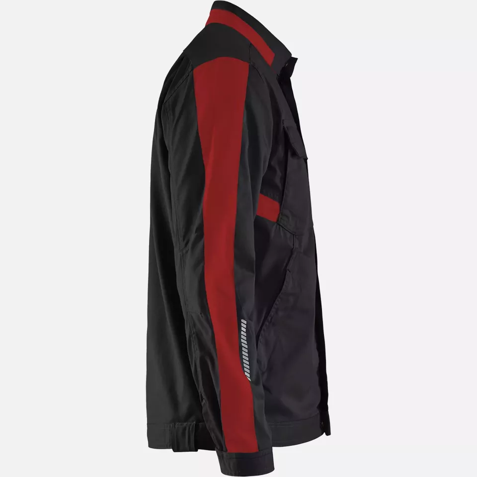 Blaklader 444418329956, Industrie Stretch Jacke, Schwarz/Rot, image 2, gallery thumbnail