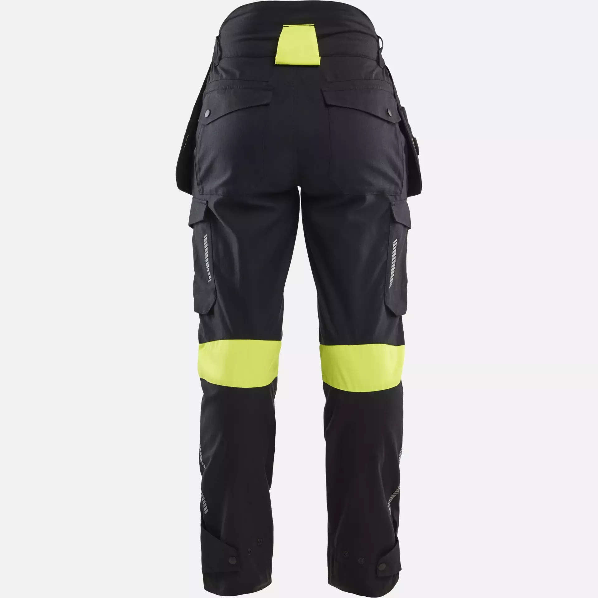 Blaklader 710815129933, Damen Handwerker Arbeitshose, Schwarz/Gelb, image 4