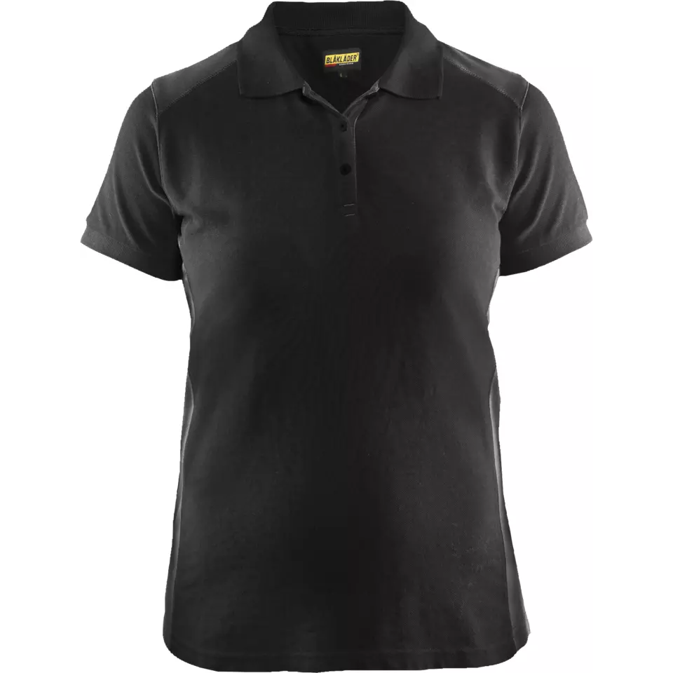 Blåkläder 339010509998, Ladies Polo Shirt, Black/Dark Grey, image 1, gallery thumbnail