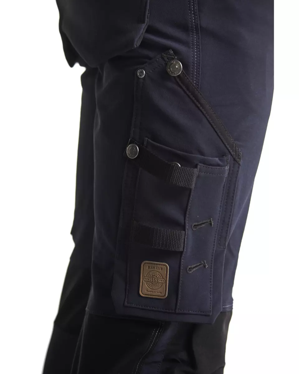 Blåkläder 198916448699, X1900 4-Way Stretch Craftsman Work Trousers, Dark Navy/Black, image 7, gallery thumbnail