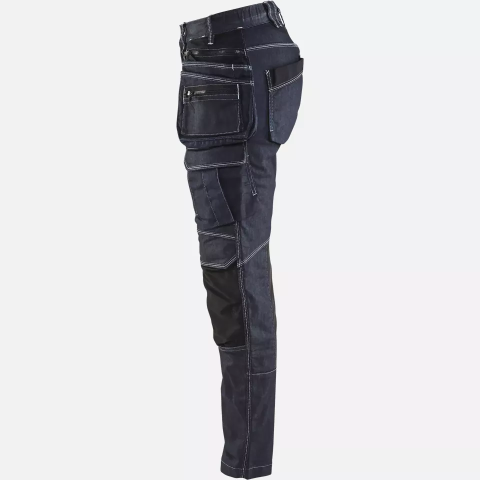 Blaklader 799011418999, X1900 Women's Stretch Craftsman Work Trousers, Navy/Black, image 3, gallery thumbnail