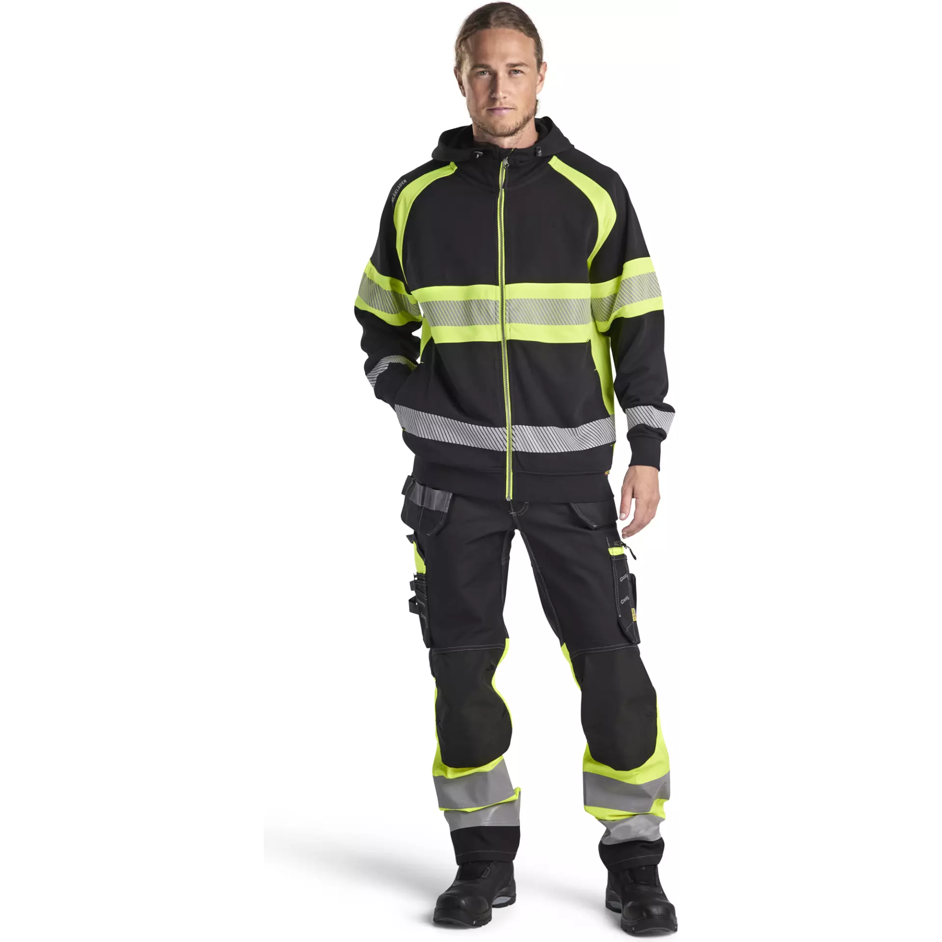 Blaklader 355211589933, High Vis Kapuzenjacke, Schwarz/Gelb, image 5