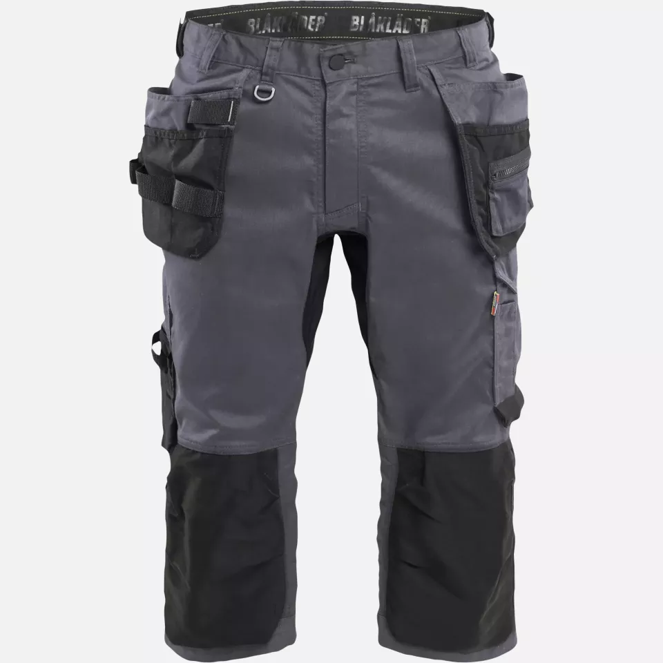 Blaklader 175418329600, Stretch Craftsman Pirate Shorts, Mid Grey, image 1, gallery thumbnail