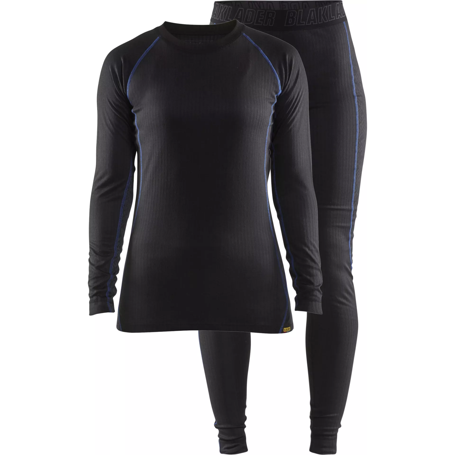 Blaklader 720217079985, Damen Light Unterwäsche Set, Schwarz/Kornblau