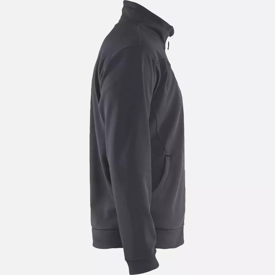 Blaklader 336225269699, Sweat Jacket with Zipper, Medium Grey/Black, image 2, gallery thumbnail