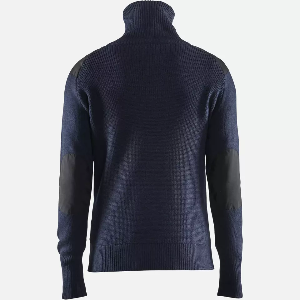 Blaklader 463010718698, Wool Sweatshirt, Dark Navy/Dark Grey, image 4, gallery thumbnail