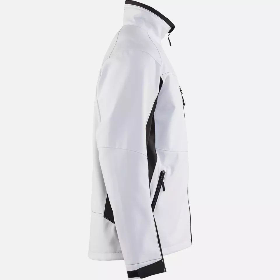 Blaklader 495025161098, Softshell Jacket, White/Dark Grey, image 2, gallery thumbnail