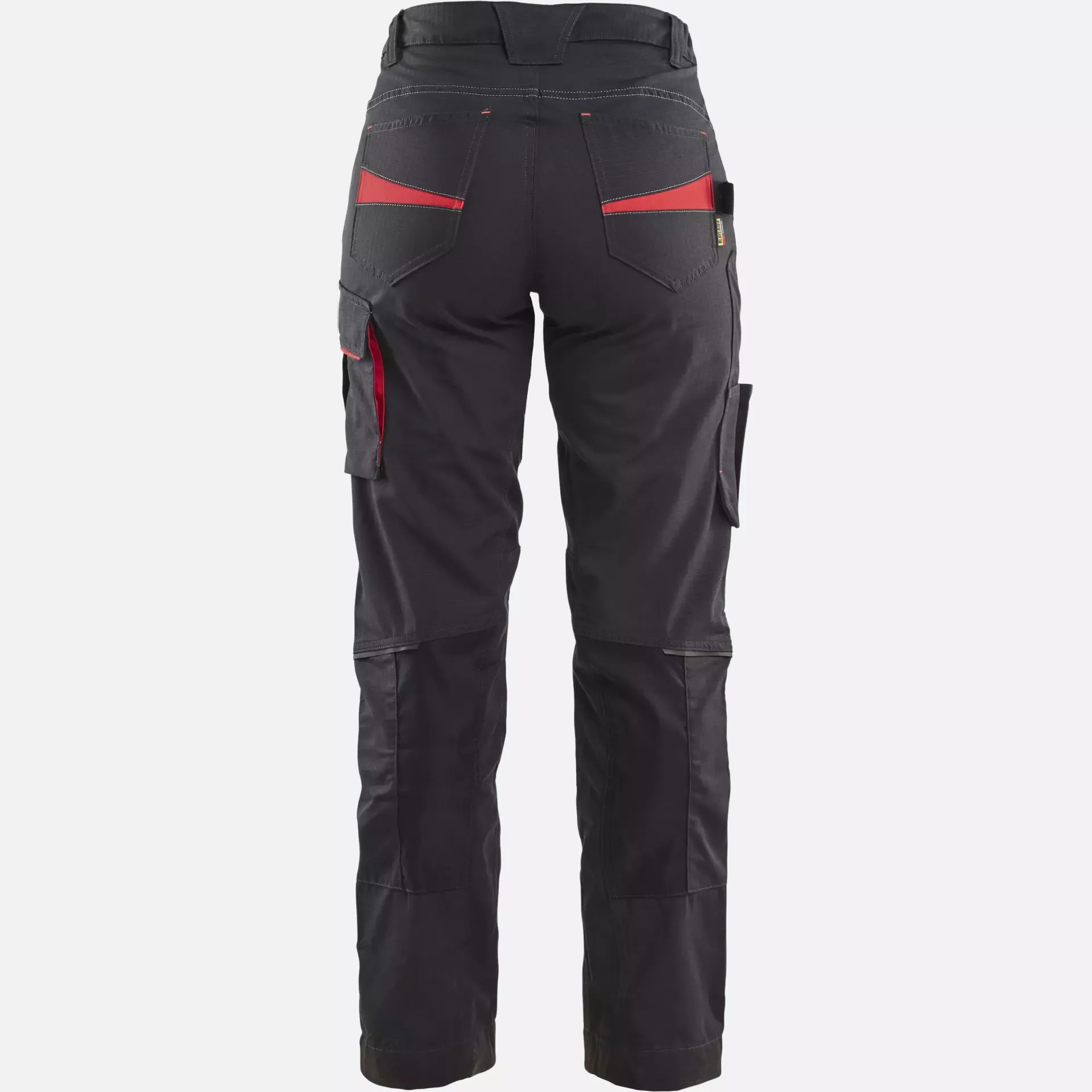 Blaklader 719513309956, Ladies Stretch Work Trousers, Black/Red, image 4