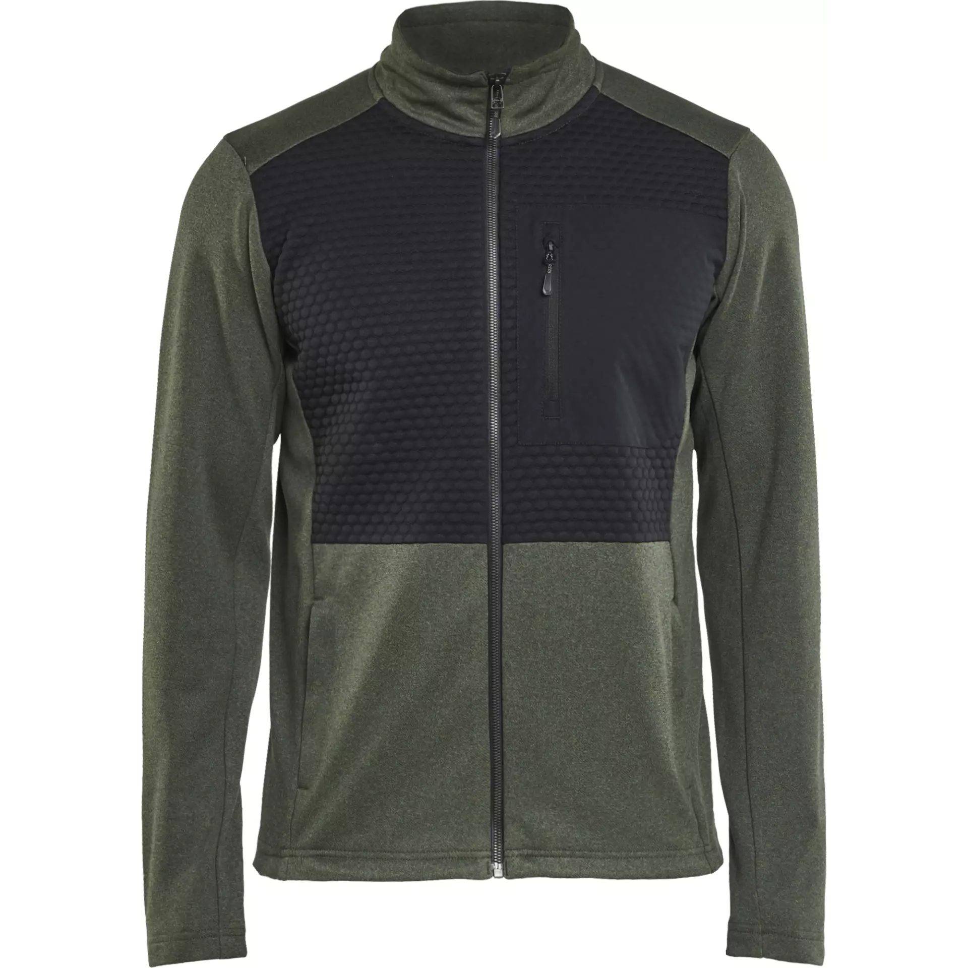 Blaklader 354825334199, Full Zip Sweatshirt, Autumn Green/Black