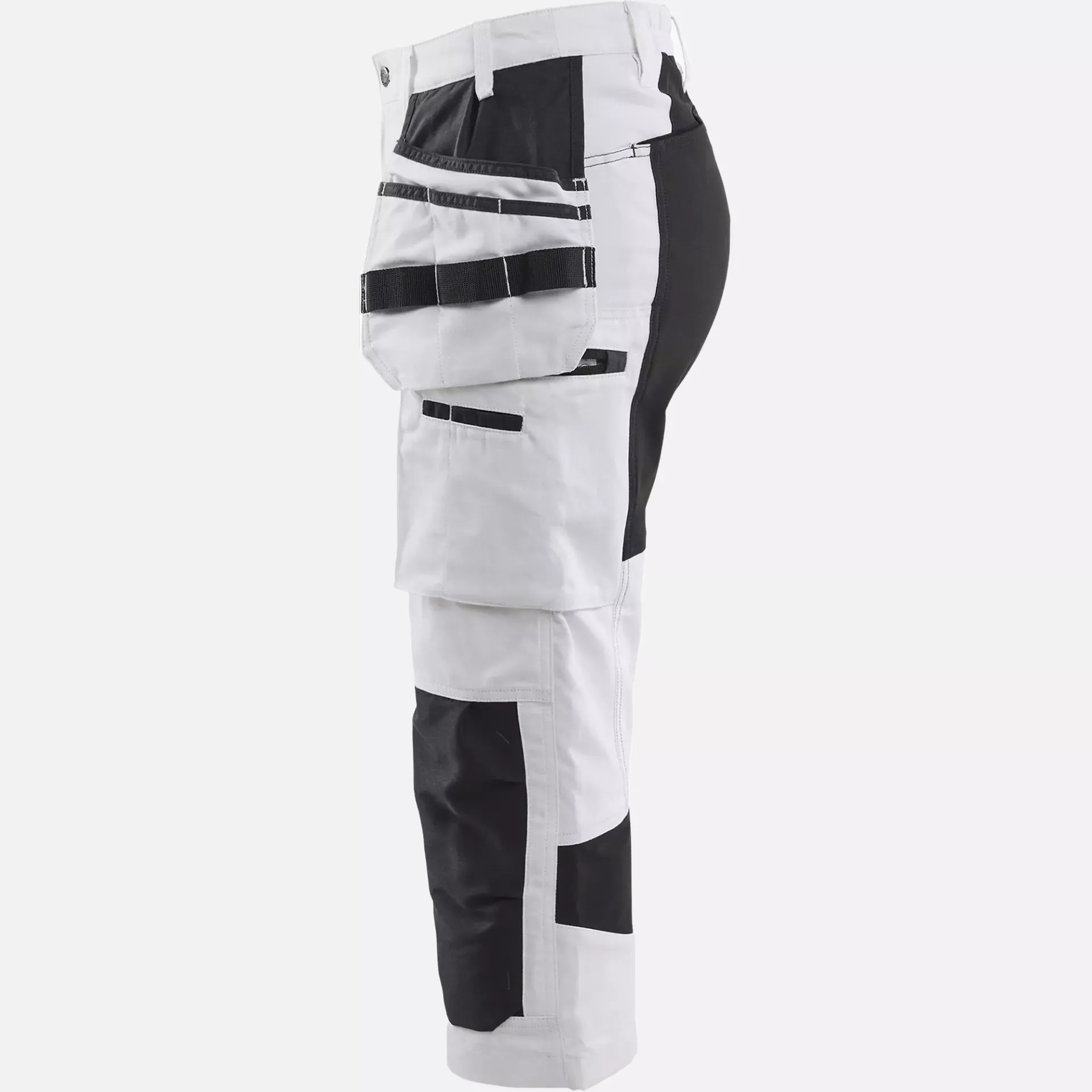 Blaklader 710913101099, Women's Painter Pirate Trousers with Stretch, White/Black, image 3