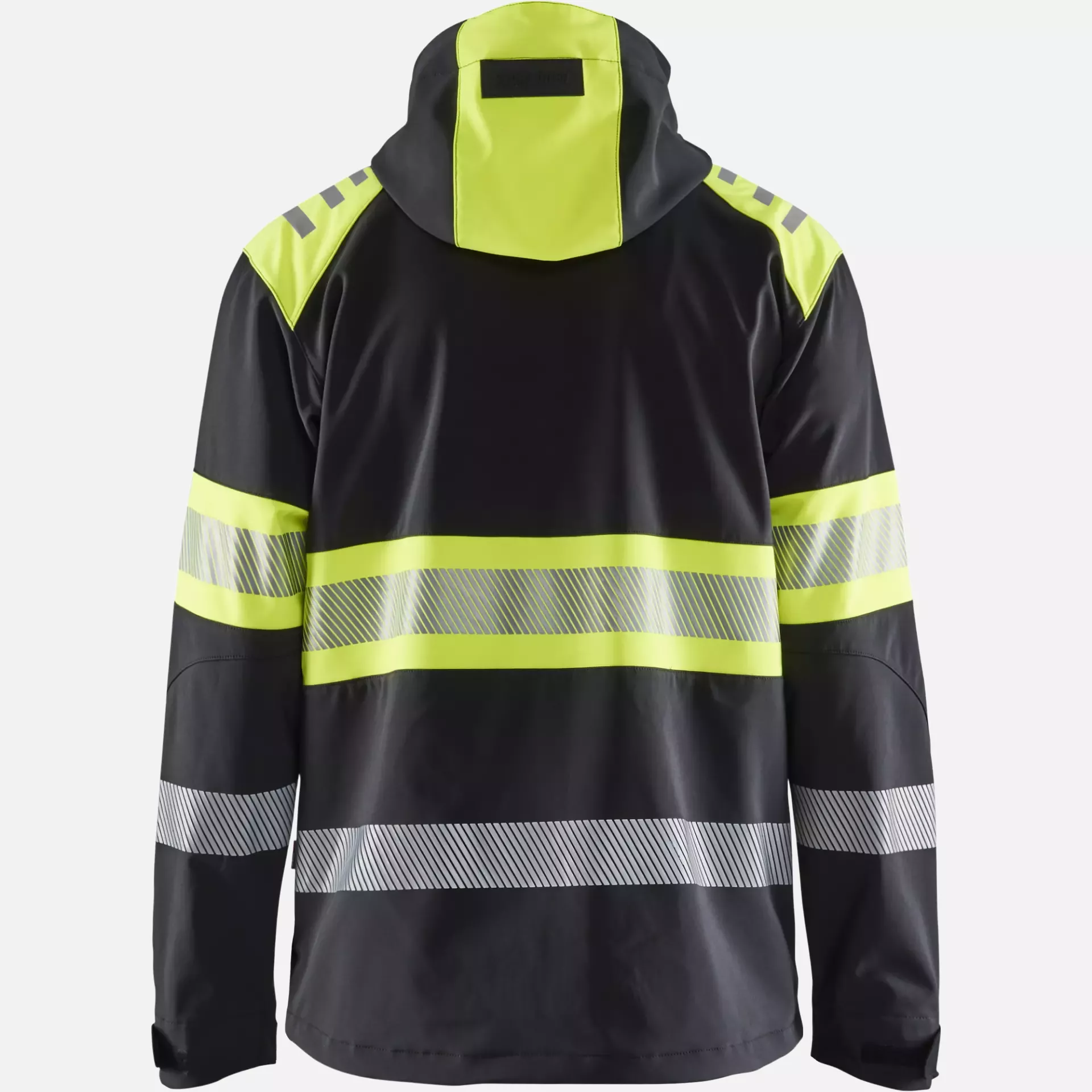 Blaklader 449425139933, High Vis Softshell Jacket, Black/Yellow, image 4