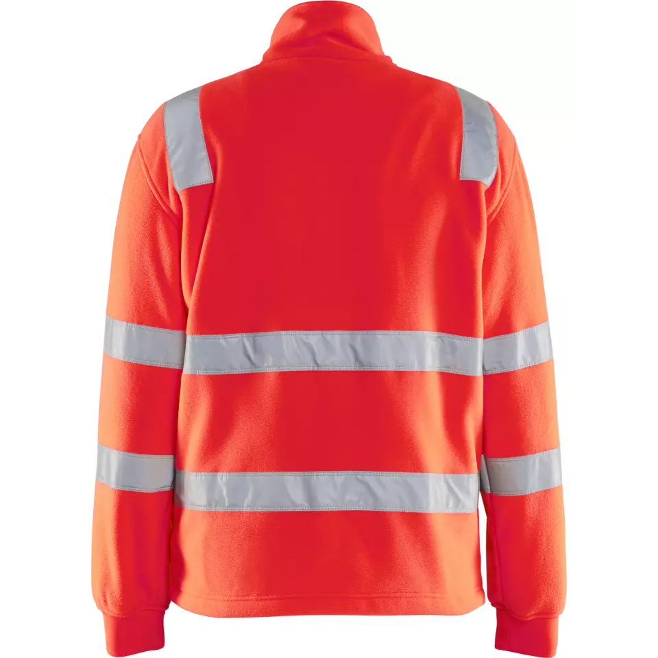 Blåkläder 483325605500, High Vis Fleece Jacket, Red, image 4, gallery thumbnail