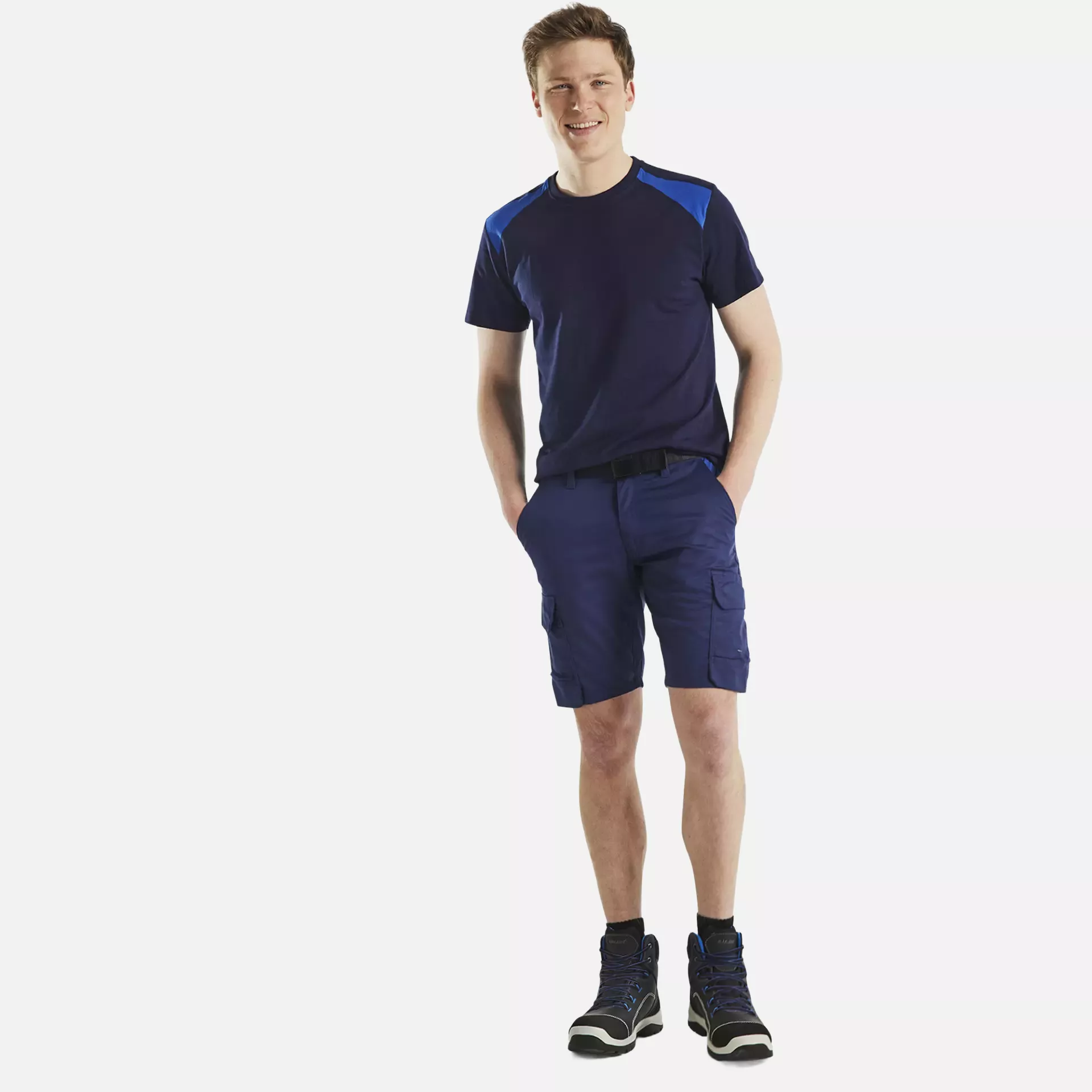 Blaklader 144618328985, Industry Stretch Shorts, Navy/Royal Blue, image 5
