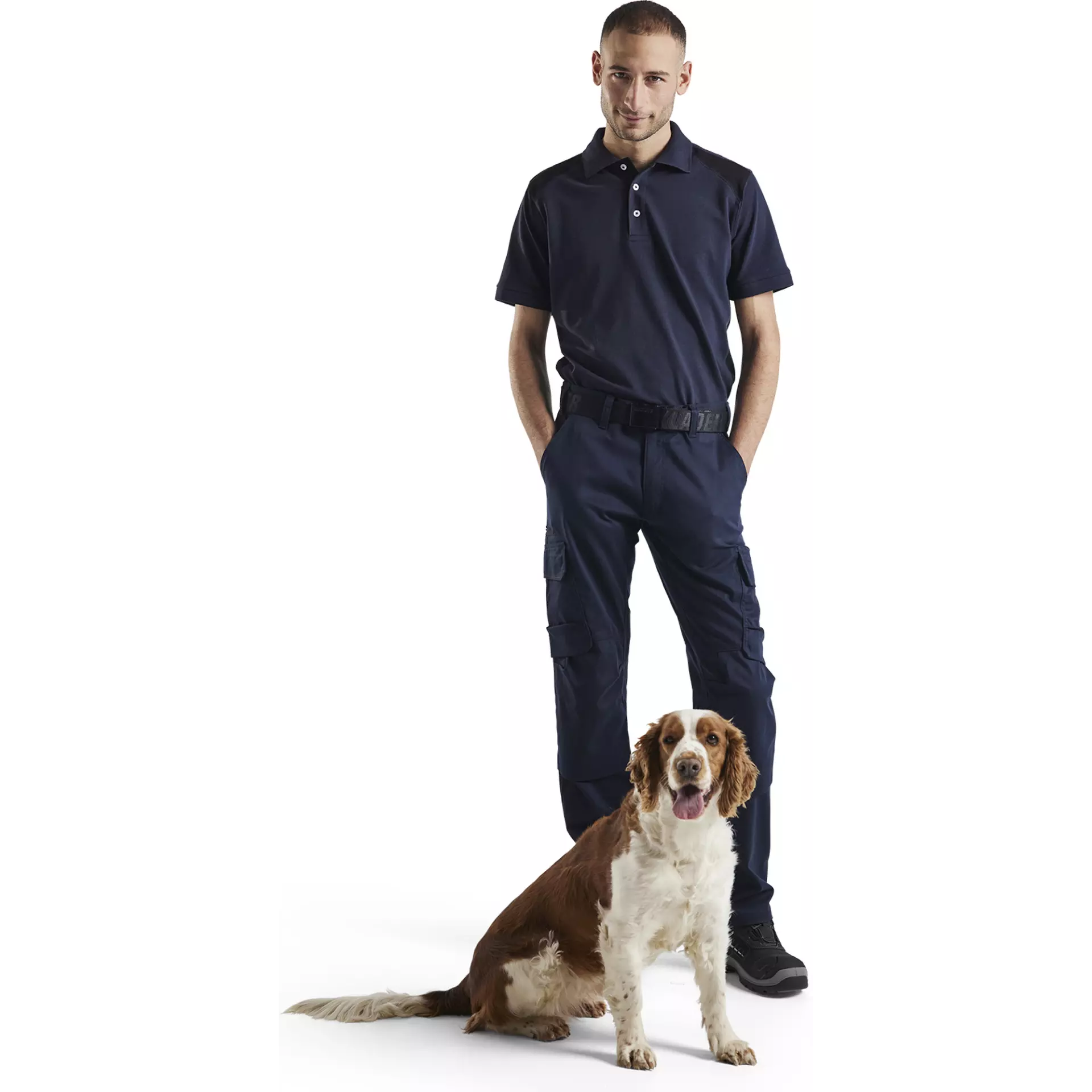 Blaklader 144818328699, Industry Stretch Work Trousers with Knee Pad Pockets, Dark Navy/Black, image 5