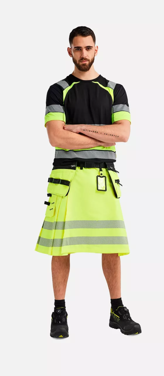Blaklader 192118313399, High Vis Kilt, Gelb/Schwarz, image 9, gallery thumbnail