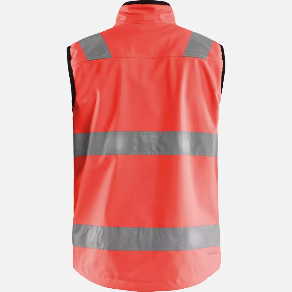 Blaklader 304925175500, High Vis Softshell Vest, Red, image 4, gallery thumbnail