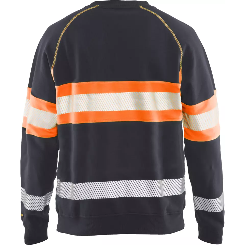 Blåkläder 335911589653, High Vis Sweatshirt, Medium Grey/Orange, image 4, gallery thumbnail