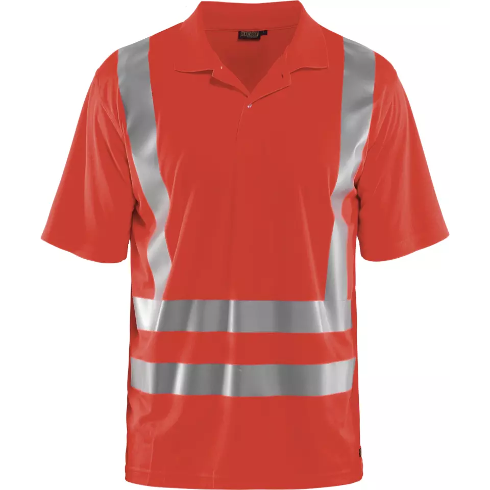 Blåkläder 339110115500, High Vis UV Protection Polo Shirt, Red, image 1, gallery thumbnail