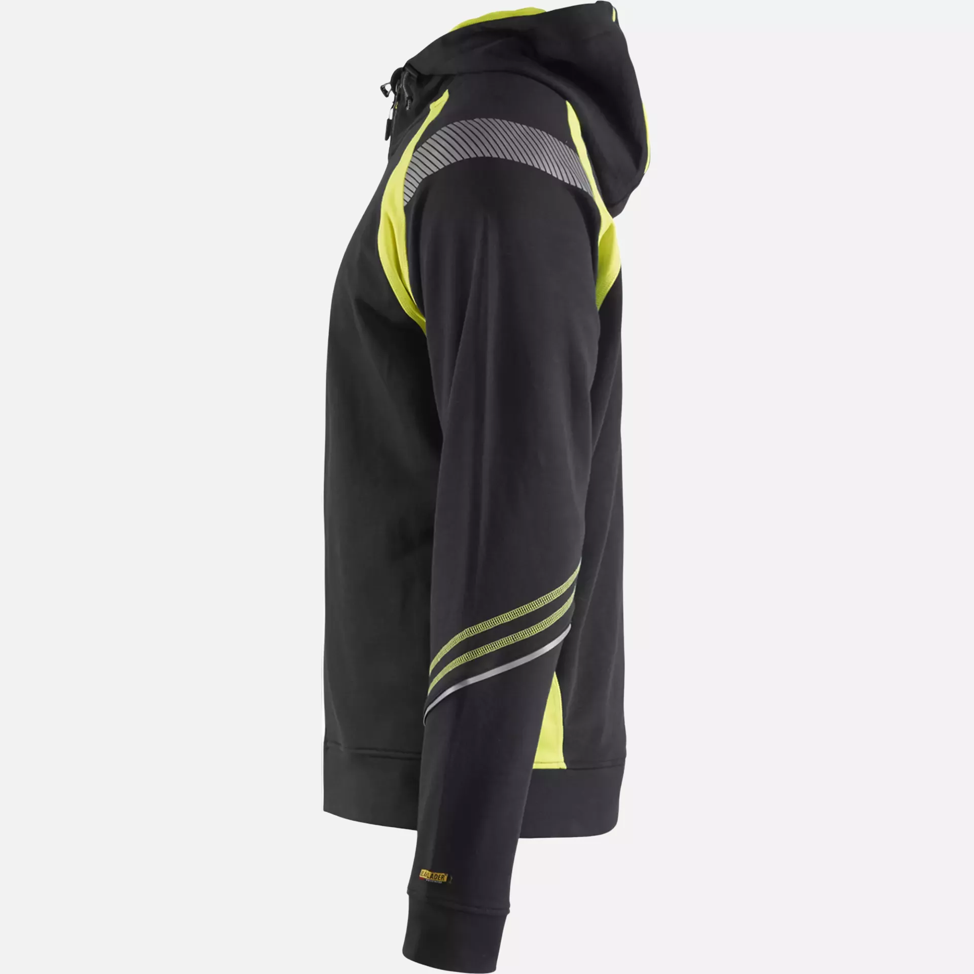 Blaklader 343311589933, Zip Sweatshirt, Black/Yellow, image 3