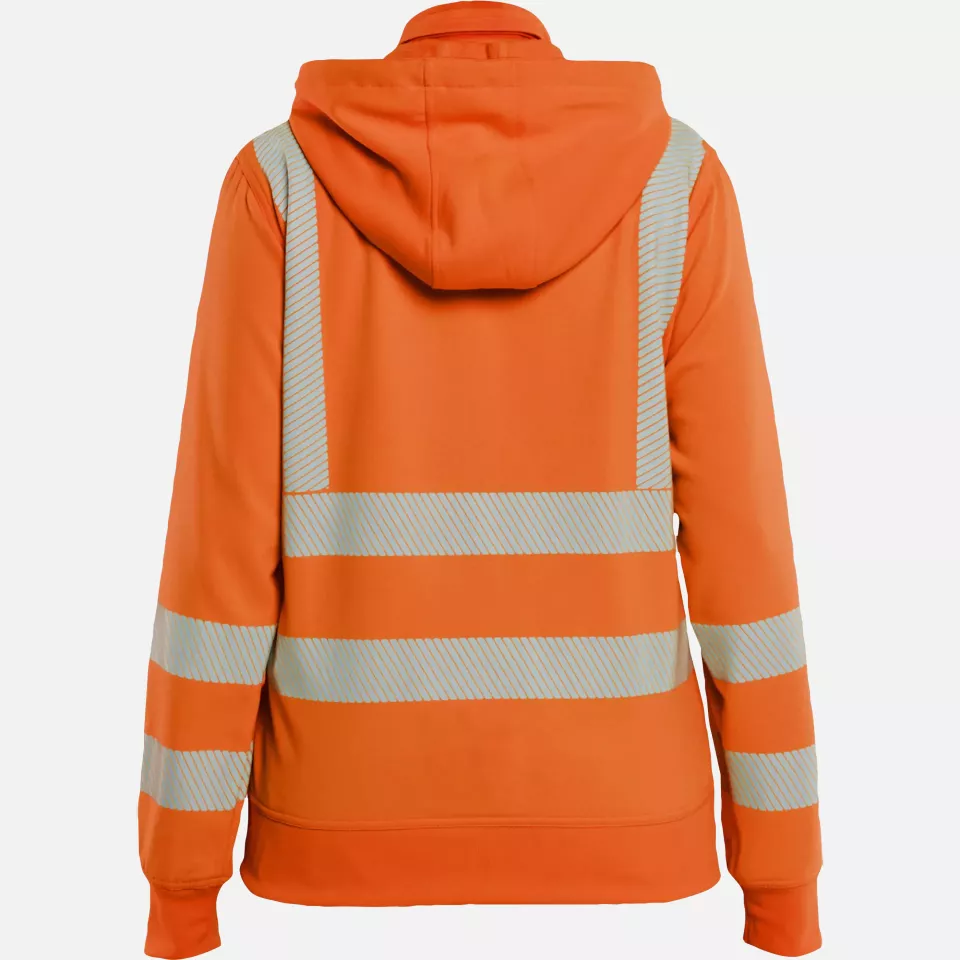 Blaklader 357425385300, High Vis Damen Sweatshirt mit abnehmbarer Kapuze, Orange, image 4, gallery thumbnail