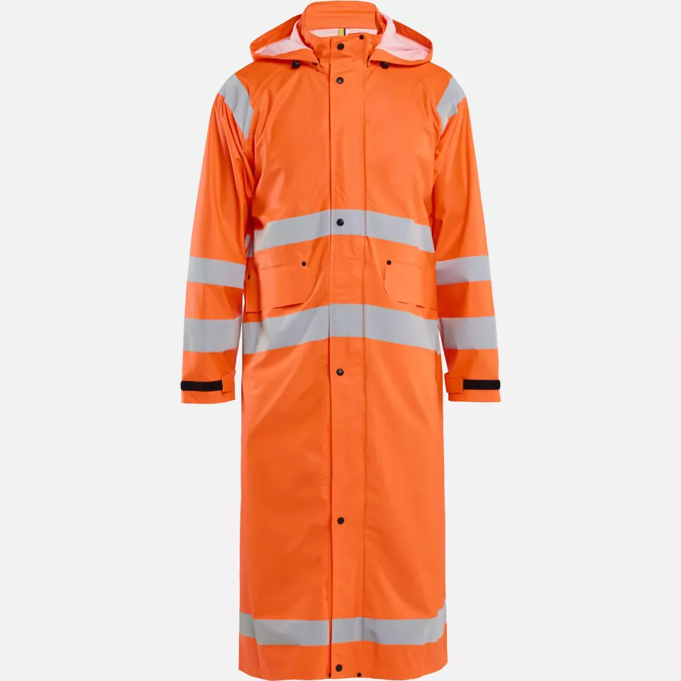 Blaklader 432520005300, High Vis Raincoat, Orange, image 1, gallery thumbnail