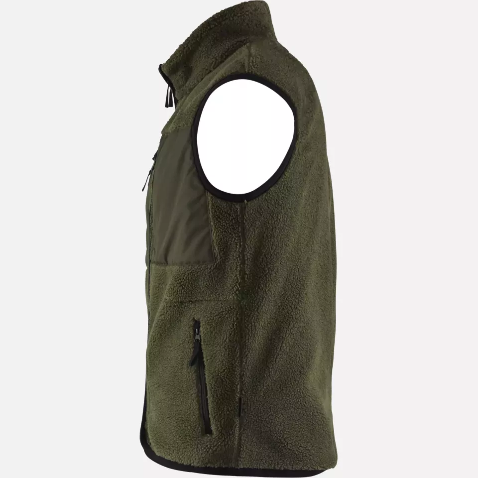 Blaklader 382029554109, Pile Vest, Autumn Green, image 3, gallery thumbnail