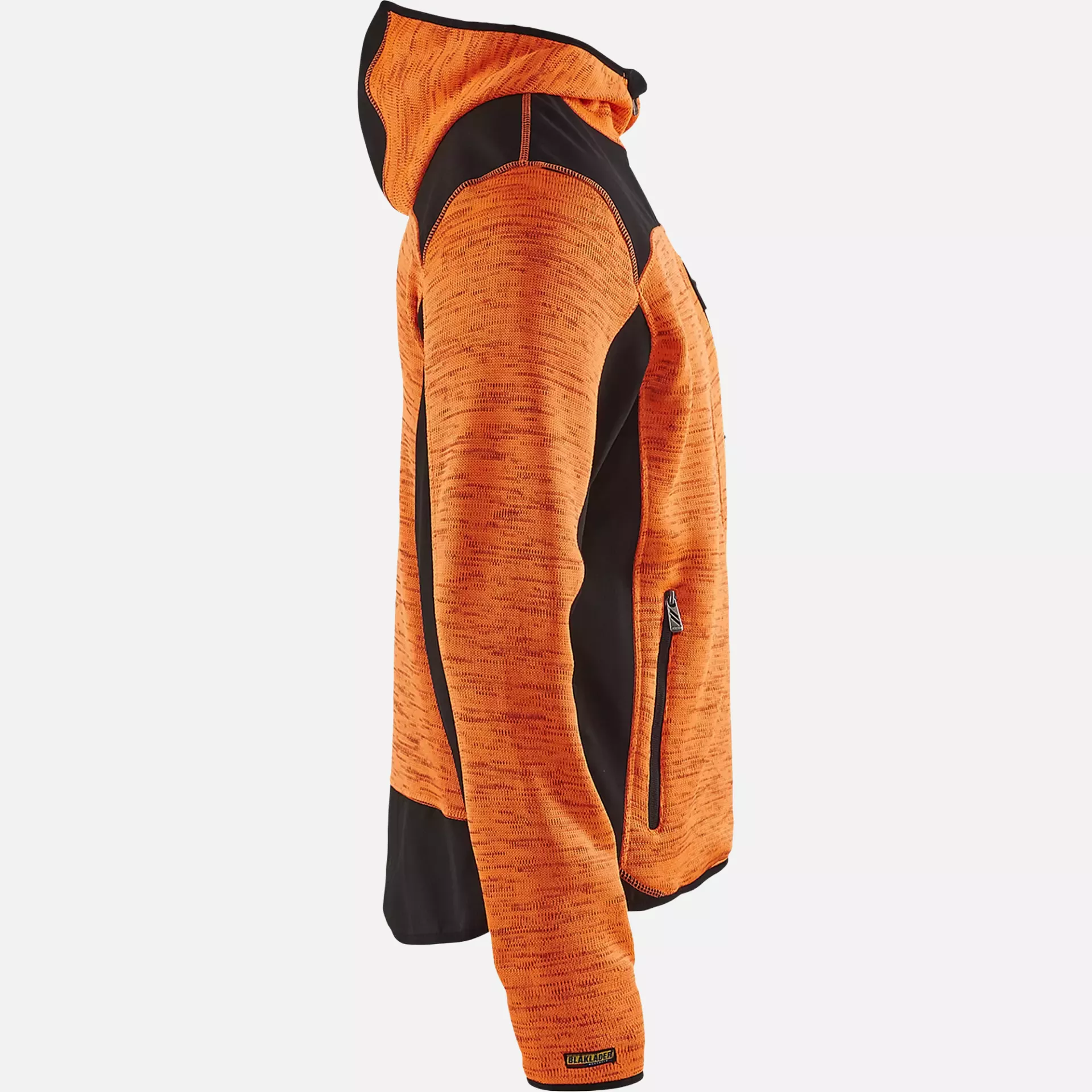 Blaklader 493021175399, Softshell Knitted Jacket, Orange/Black, image 2
