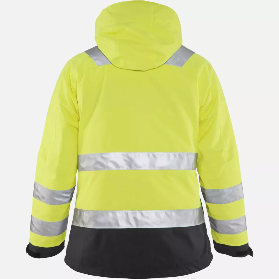 Blaklader 487219873399, High Vis Ladies Winter Jacket, Yellow/Black, image 4, gallery thumbnail