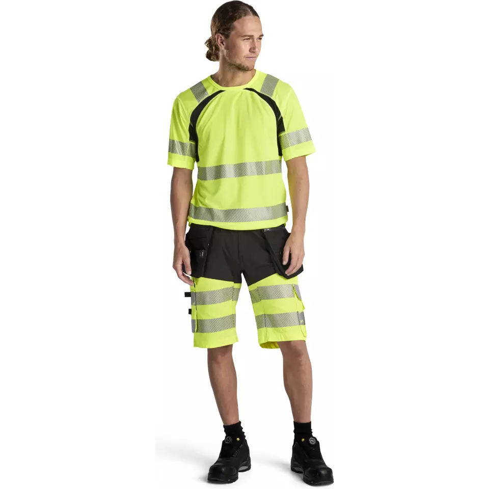 Blaklader 159618119933, High Vis Stretch Shorts, Schwarz/Gelb, image 5, gallery thumbnail