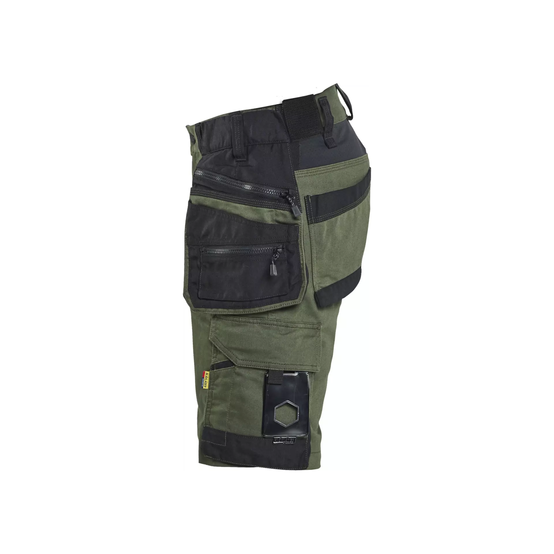 Blåkläder 197211494298, STRIKER Stretch Handwerker Shorts, Waldgrün/Schwarz, image 4