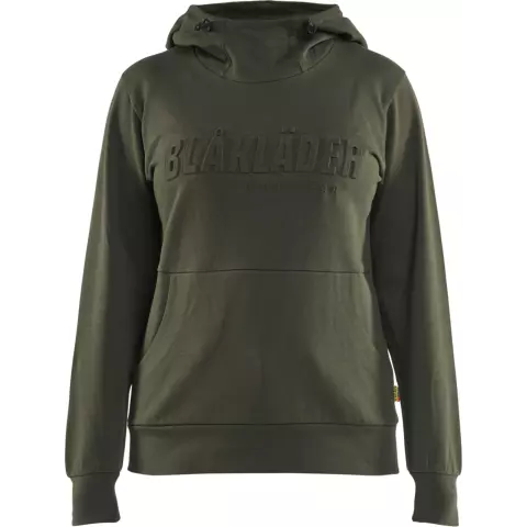 Blaklader 3D Ladies Hooded Sweatshirt, Forest Green