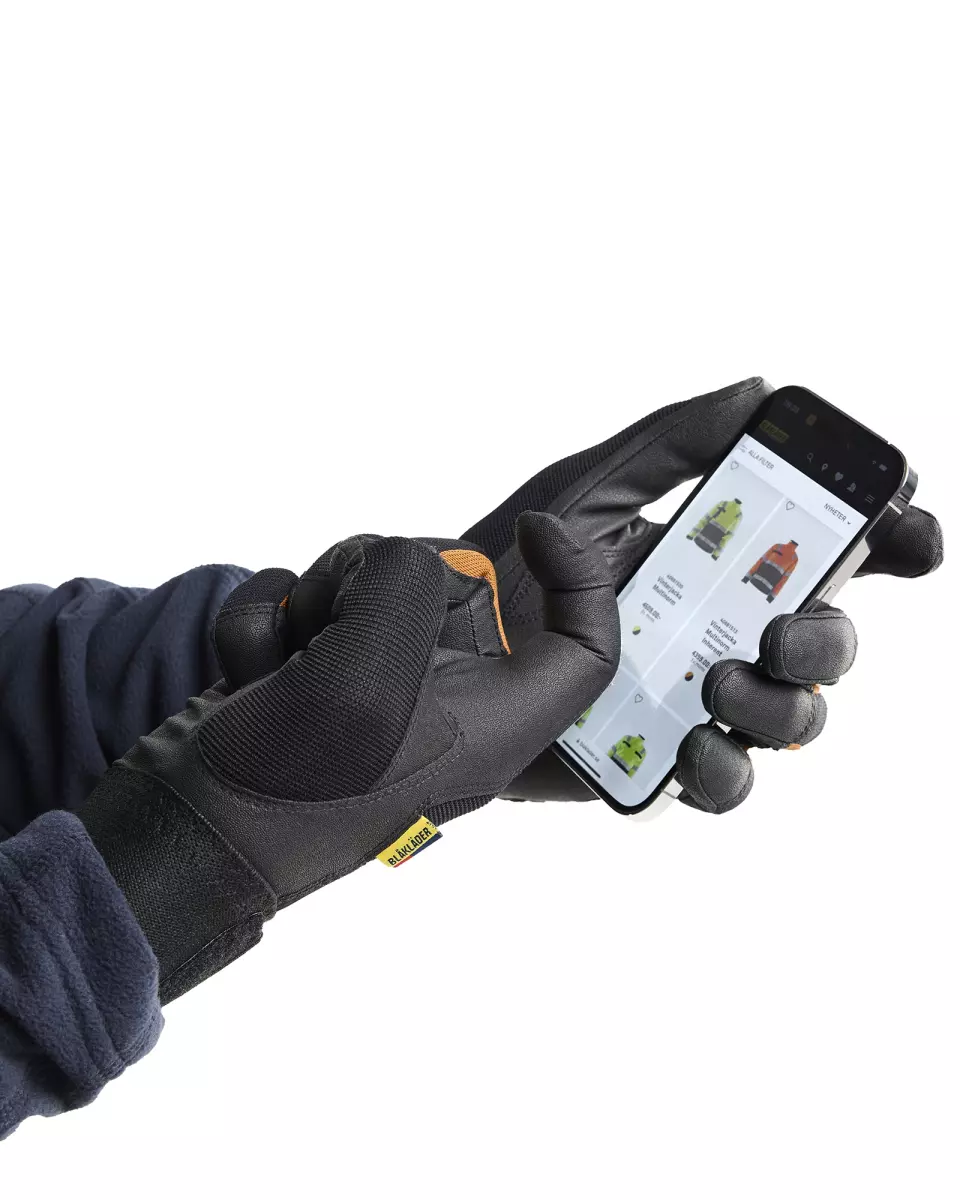 Blaklader 286214189940, Supreme Strong Precision Glove, Black/Rust, image 2, gallery thumbnail