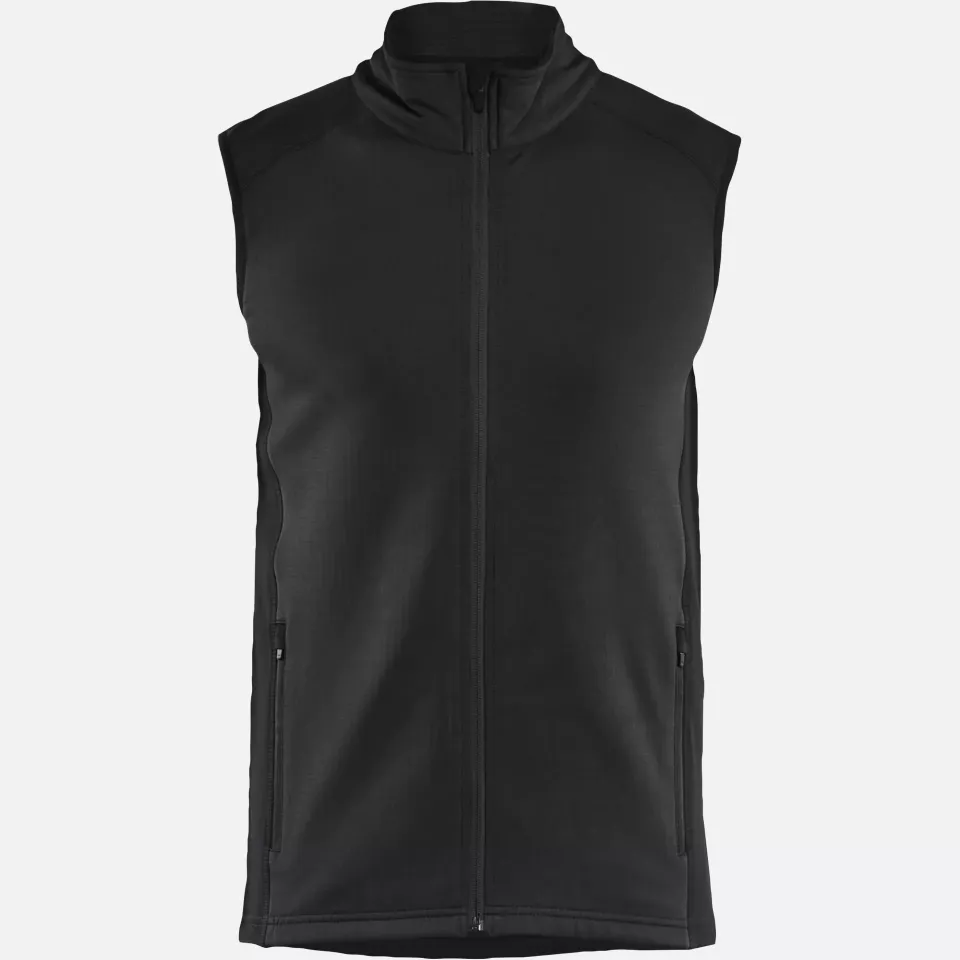 Blaklader 473625399900, STRIKER Fleece Vest, Black, image 1, gallery thumbnail